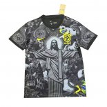 Tailandia Camiseta Brasil Jesus 202024-2025 Negro