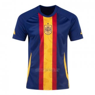 Camiseta Pre Partido del Espana 2024 Azul