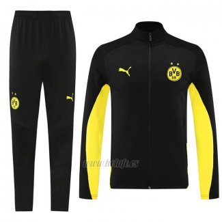 Chandal de Chaqueta del Borussia Dortmund 2024-2025 Negro