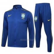 Chandal de Chaqueta del Brasil 2024-2025 Azul