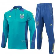 Chandal de Sudadera del Ajax Nino 2024-2025 Verde