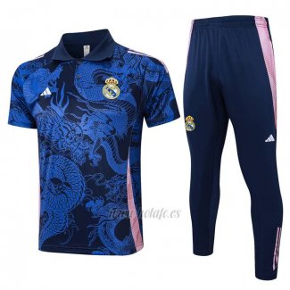 Conjunto Polo del Real Madrid Dragon 2024-2025 Azul