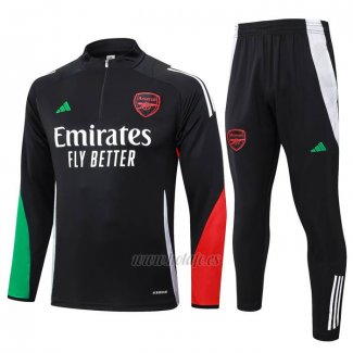 Chandal de Sudadera del Arsenal Nino 2024-2025 Negro