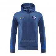 Chaqueta con Capucha del Inter Milan 2024-2025 Azul