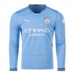 Camiseta Manchester City Primera Manga Larga 2024-2025 (2XL-4XL)