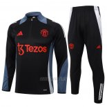 Chandal de Sudadera del Manchester United 2024-2025 Negro