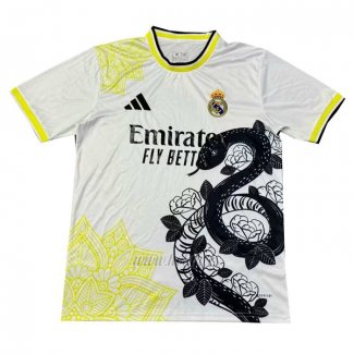 Tailandia Camiseta Real Madrid Special 2024-2025 Blanco Amarillo