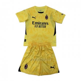 Camiseta AC Milan Portero Segunda Nino 2024-2025