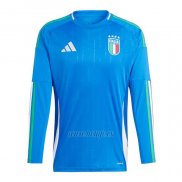 Camiseta Italia Primera Manga Larga 2024-2025 (2XL-4XL)