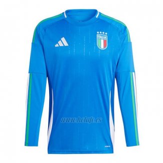 Camiseta Italia Primera Manga Larga 2024-2025 (2XL-4XL)