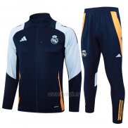 Chandal de Chaqueta del Real Madrid Nino 2024-2025 Azul Oscuro