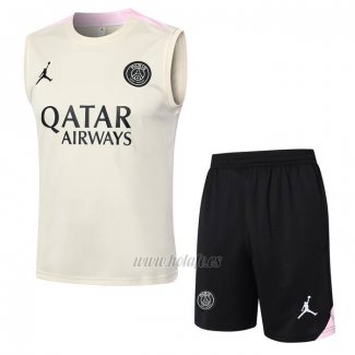 Chandal del Paris Saint-Germain Sin Mangas 2024-2025 Albaricoque