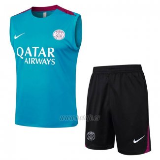 Chandal del Paris Saint-Germain Sin Mangas 2024-2025 Verde