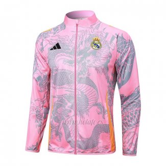 Chaqueta del Real Madrid Dragon 2024-2025 Rosa