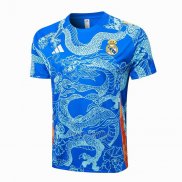 Camiseta de Entrenamiento Real Madrid Dragon 2024-2025 Azul