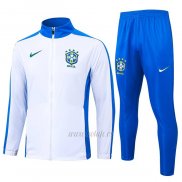 Chandal de Chaqueta del Brasil 2024-2025 Blanco