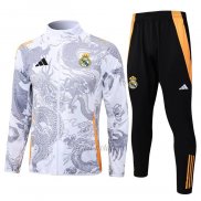 Chandal de Chaqueta del Real Madrid Dragon 2024-2025 Blanco