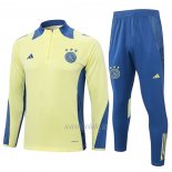 Chandal de Sudadera del Ajax Nino 2024-2025 Amarillo