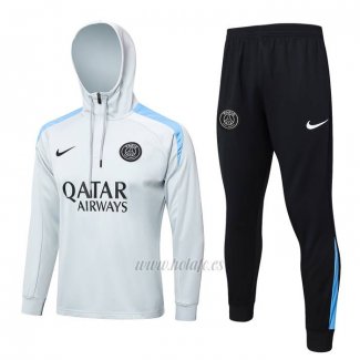 Chandal de Sudadera del Paris Saint-Germain 2024-2025 Gris