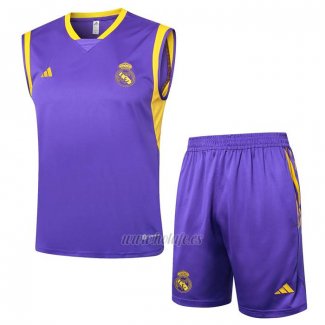 Chandal del Real Madrid Sin Mangas 2024-2025 Purpura