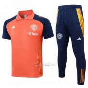 Conjunto Polo del Manchester United 2024-2025 Naranja