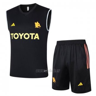 Chandal del Roma Sin Mangas 2024-2025 Negro