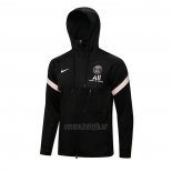 Chaqueta con Capucha del Paris Saint-Germain 2021-2022 Negro