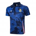 Camiseta Polo del Real Madrid Dragon 2024-2025 Azul