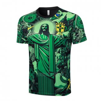 Camiseta de Entrenamiento Brasil Jesus 2024-2025 Verde