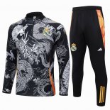 Chandal de Sudadera del Real Madrid Dragon 2024-2025 Negro