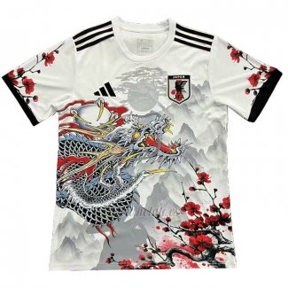 Tailandia Camiseta Japon Dragon 2024-2025 Blanco Gris