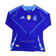 Camiseta Argentina Segunda Manga Larga 2024 (2XL-4XL)