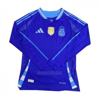 Camiseta Argentina Segunda Manga Larga 2024 (2XL-4XL)