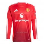 Camiseta Manchester United Primera Manga Larga 2024-2025