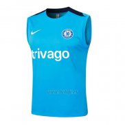 Camiseta de Entrenamiento Chelsea Sin Mangas 2024-2025 Azul