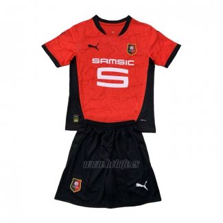 Camiseta Stade Rennais Primera Nino 2024-2025