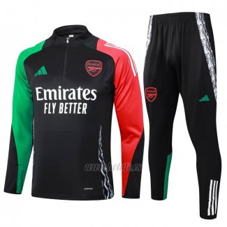 Chandal de Sudadera del Arsenal 2024-2025 Negro