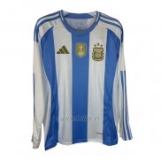 Camiseta Argentina Primera Manga Larga 2024 (2XL-4XL)