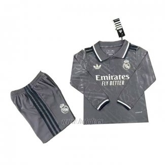 Camiseta Real Madrid Tercera Manga Larga Nino 2024-2025