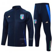 Chandal de Chaqueta del Italia 2024-2025 Azul