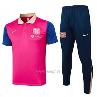 Conjunto Polo del Barcelona 2024-2025 Rojo