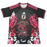 Tailandia Camiseta Japon Dragon 2024-2025 Negro y Rosa